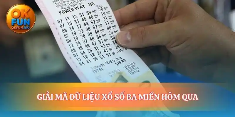 Tìm quy luật ẩn từ xổ số ba miền hôm qua